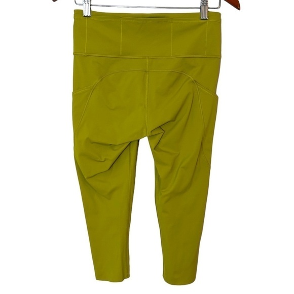 LULULEMON Fast and Free Crop II 19" *Nulux Golden Lime - Picture 9 of 14
